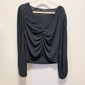 Topshop Women’s Cinched Front Blouse